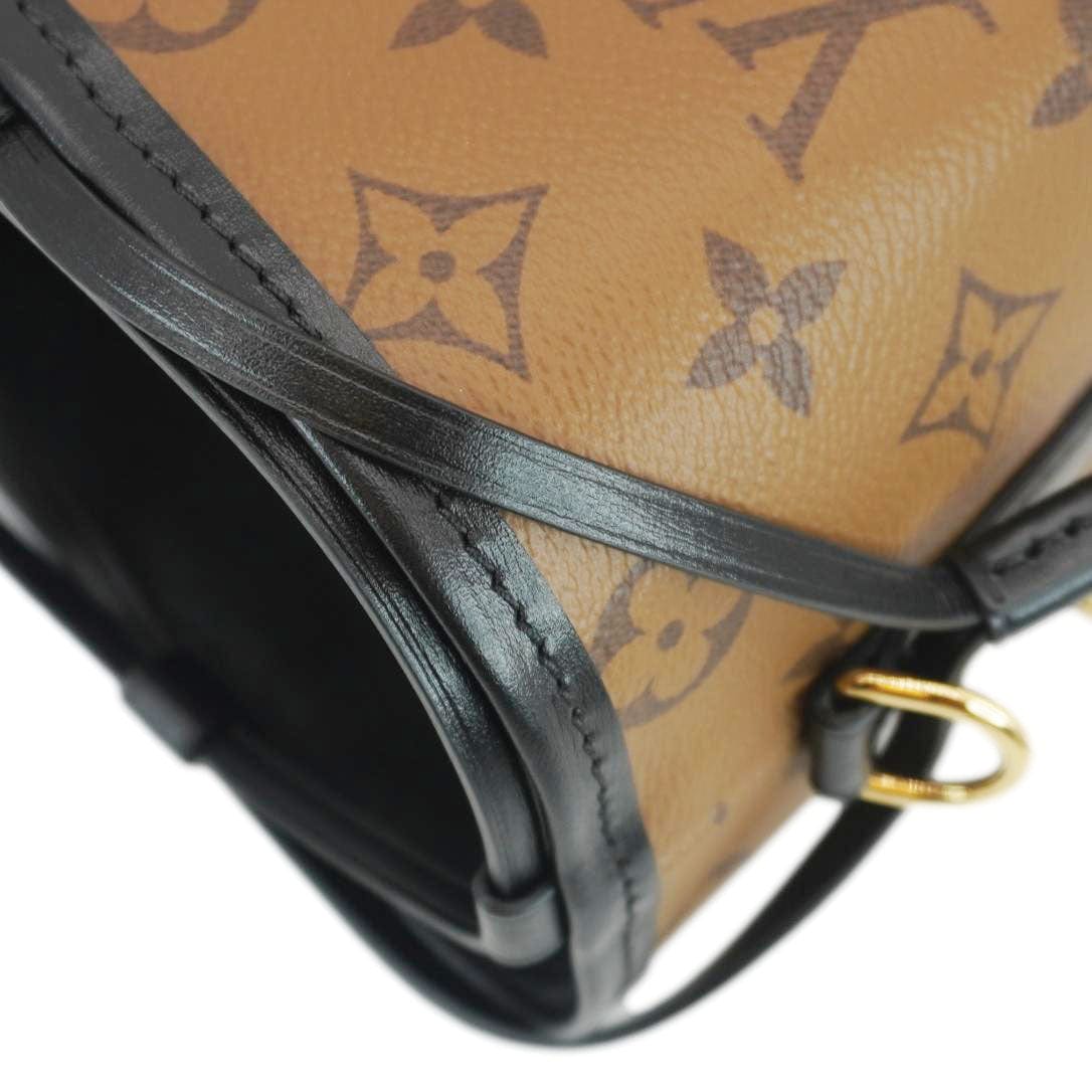 LOUIS VUITTON Noe Monogram Reverse Canvas Purse Brown
