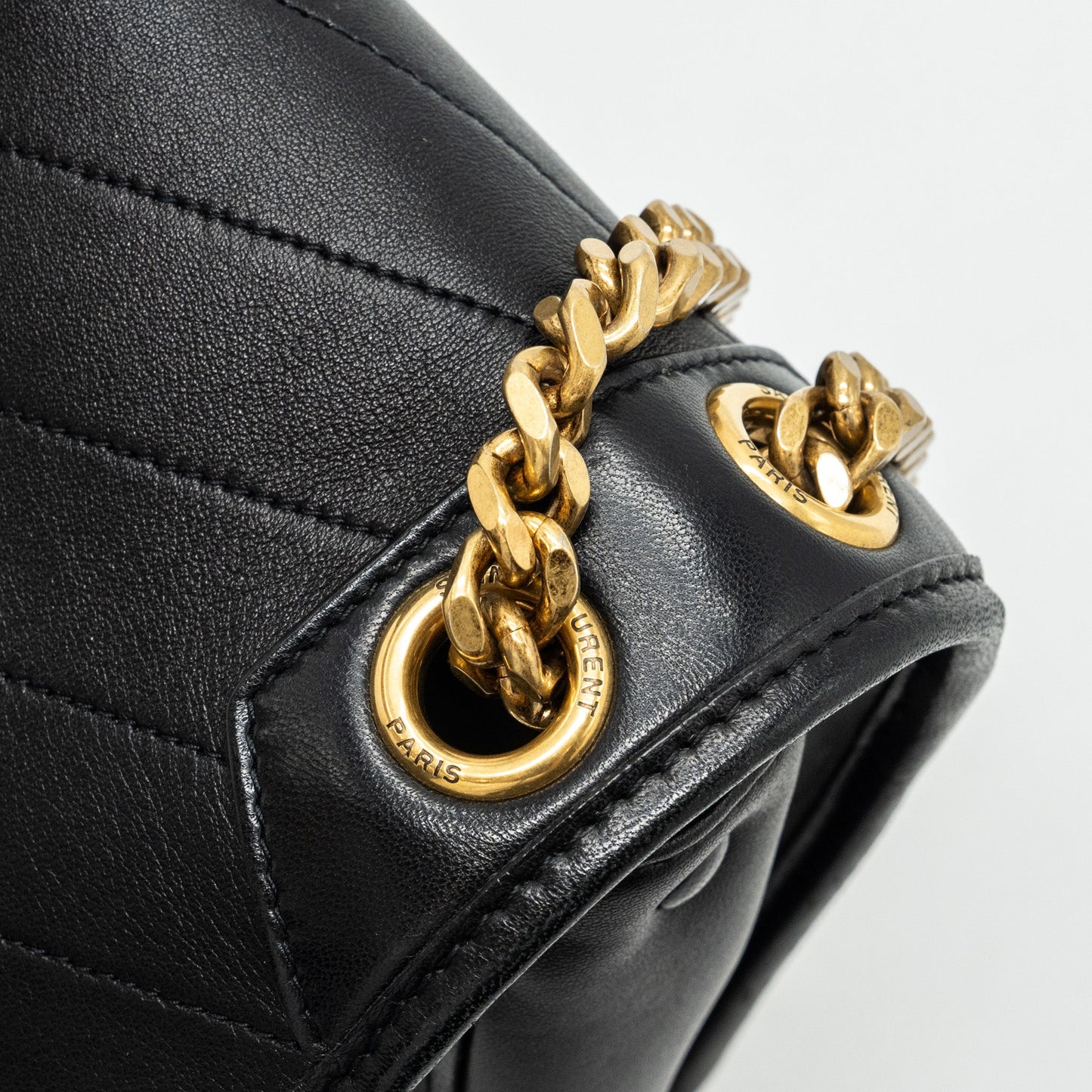 Saint Laurent medium Niki lambskin black GHW