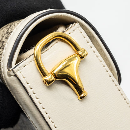 GUCCI Mini Hoursebit 1955 Bag GG Supreme Canvas/Leather