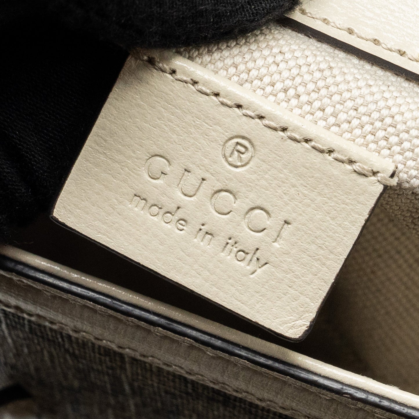 GUCCI Mini Hoursebit 1955 Bag GG Supreme Canvas/Leather