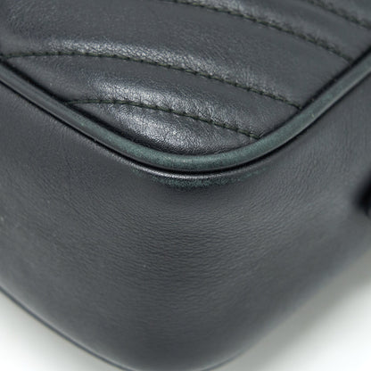 Gucci Marmont small matelasse shoulder bag black