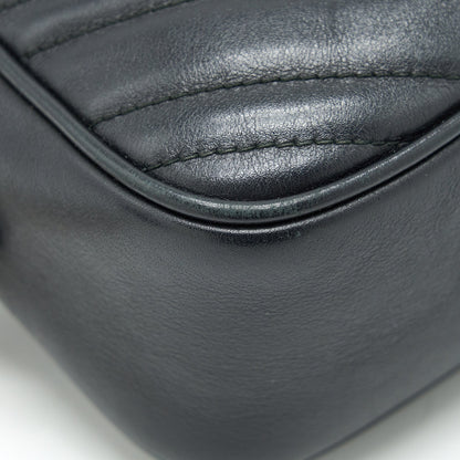Gucci Marmont small matelasse shoulder bag black