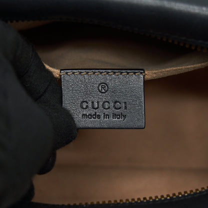 Gucci Marmont small matelasse shoulder bag black