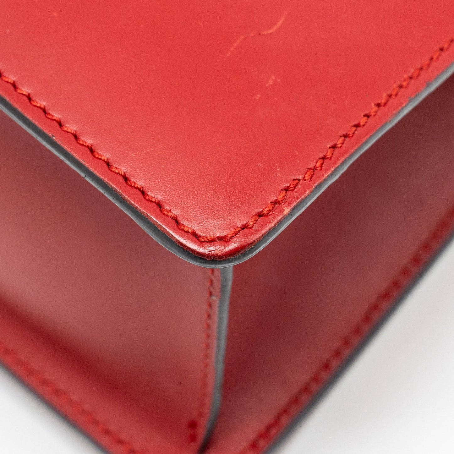 Gucci Top Handle Mini Sylvie calfskin red