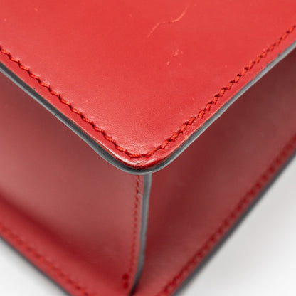 Gucci Top Handle Mini Sylvie calfskin red