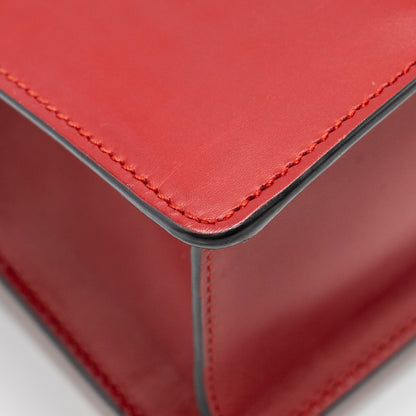 Gucci Top Handle Mini Sylvie calfskin red