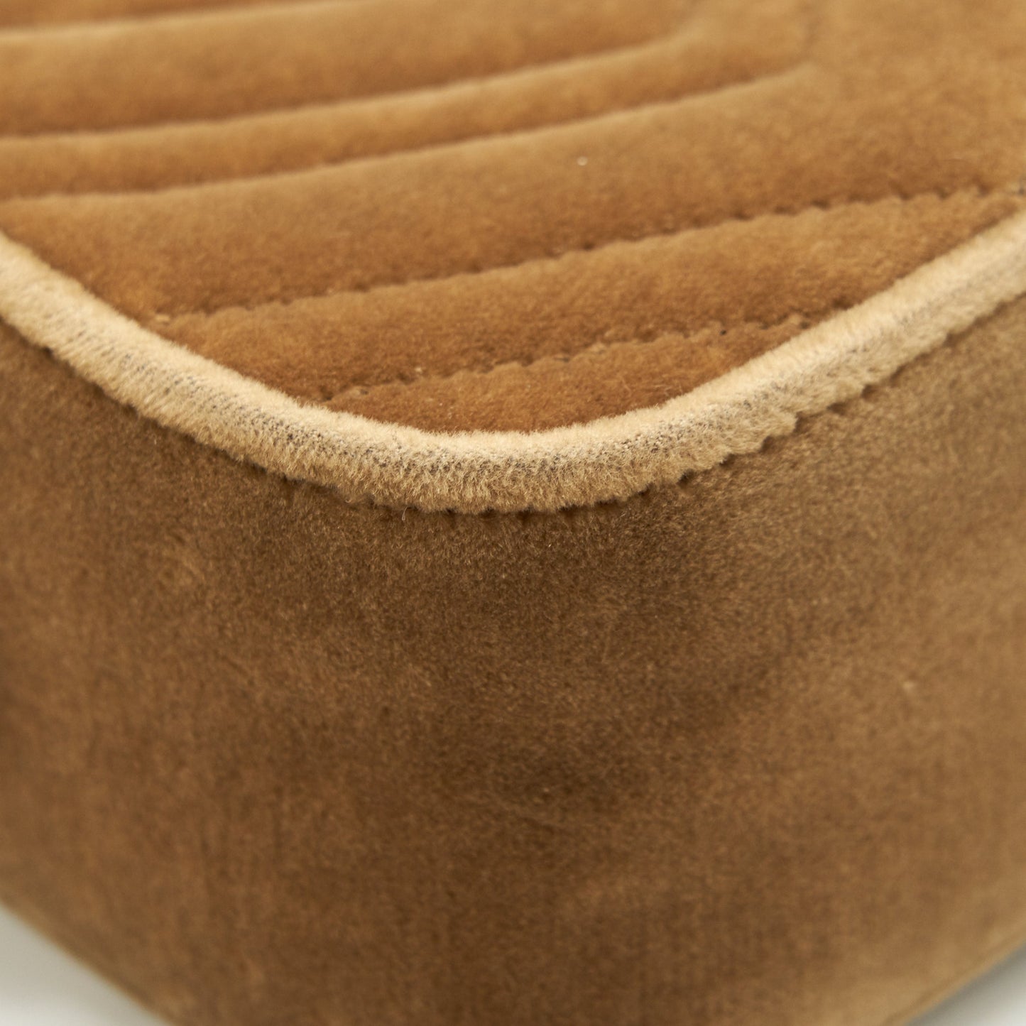 Gucci GG Marmont Camera Bag Velvet Gold Tan