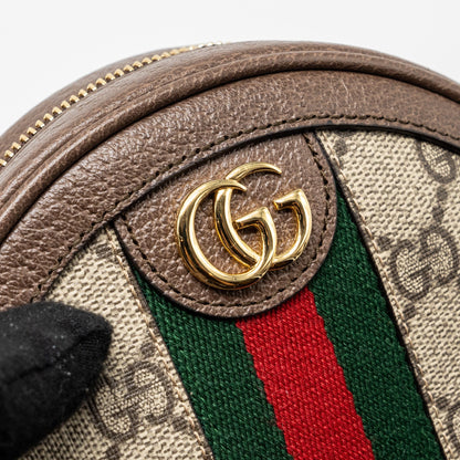 Gucci round Ophidia backpack gg supreme canvas
