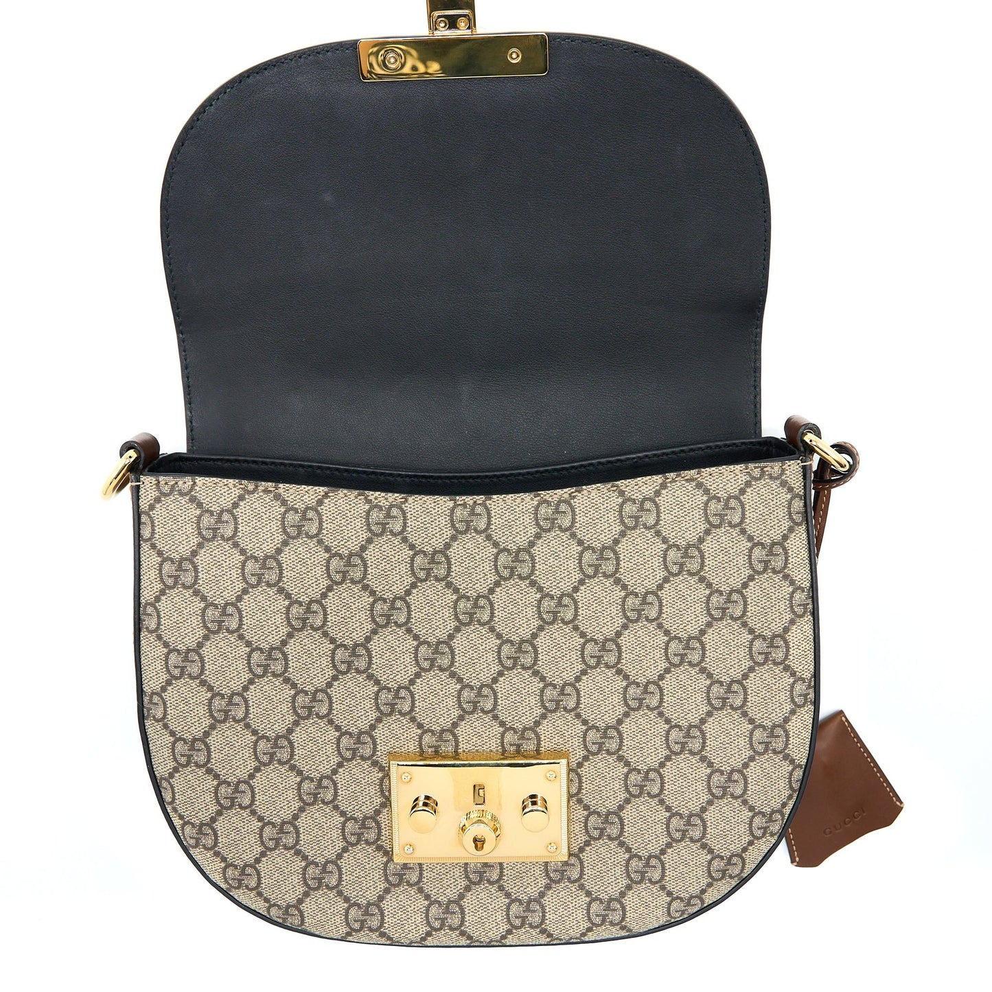 Gucci Web Padlock Crossbody Bag
