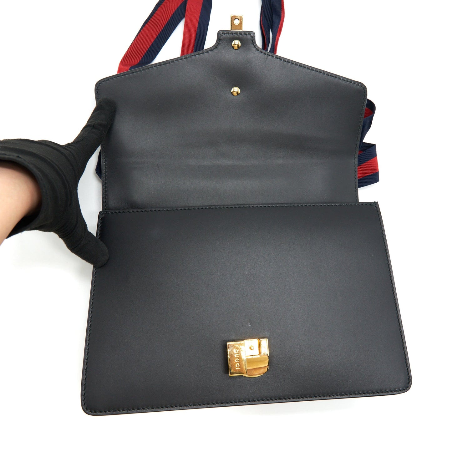 Gucci Small Sylvie Shoulder Bag Black