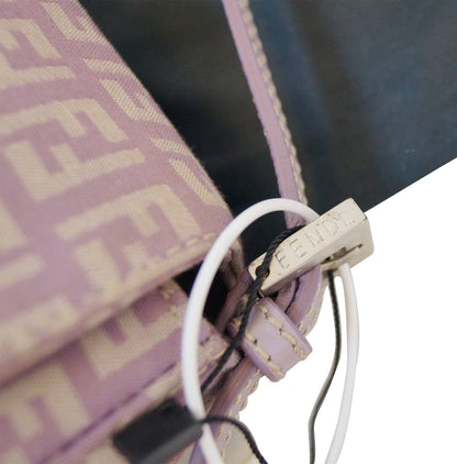 FENDI FF Zucchino Lilac Lavender Baguette Bag - Final Call