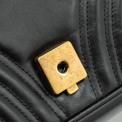 GUCCI SMALL GG MARMONT BAG CALFSKIN BLACK