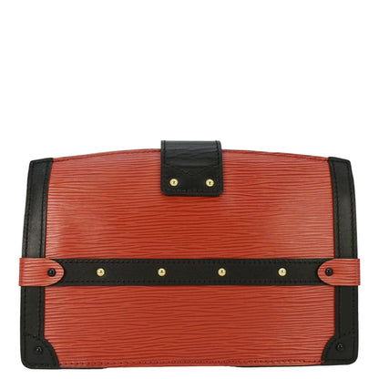 LOUIS VUITTON Trunk Epi Leather Crossbody Bag Red