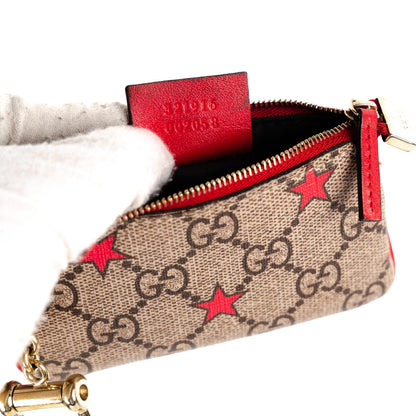 Gucci Supreme Star Zip around Wallet with Key Pouch Monogram