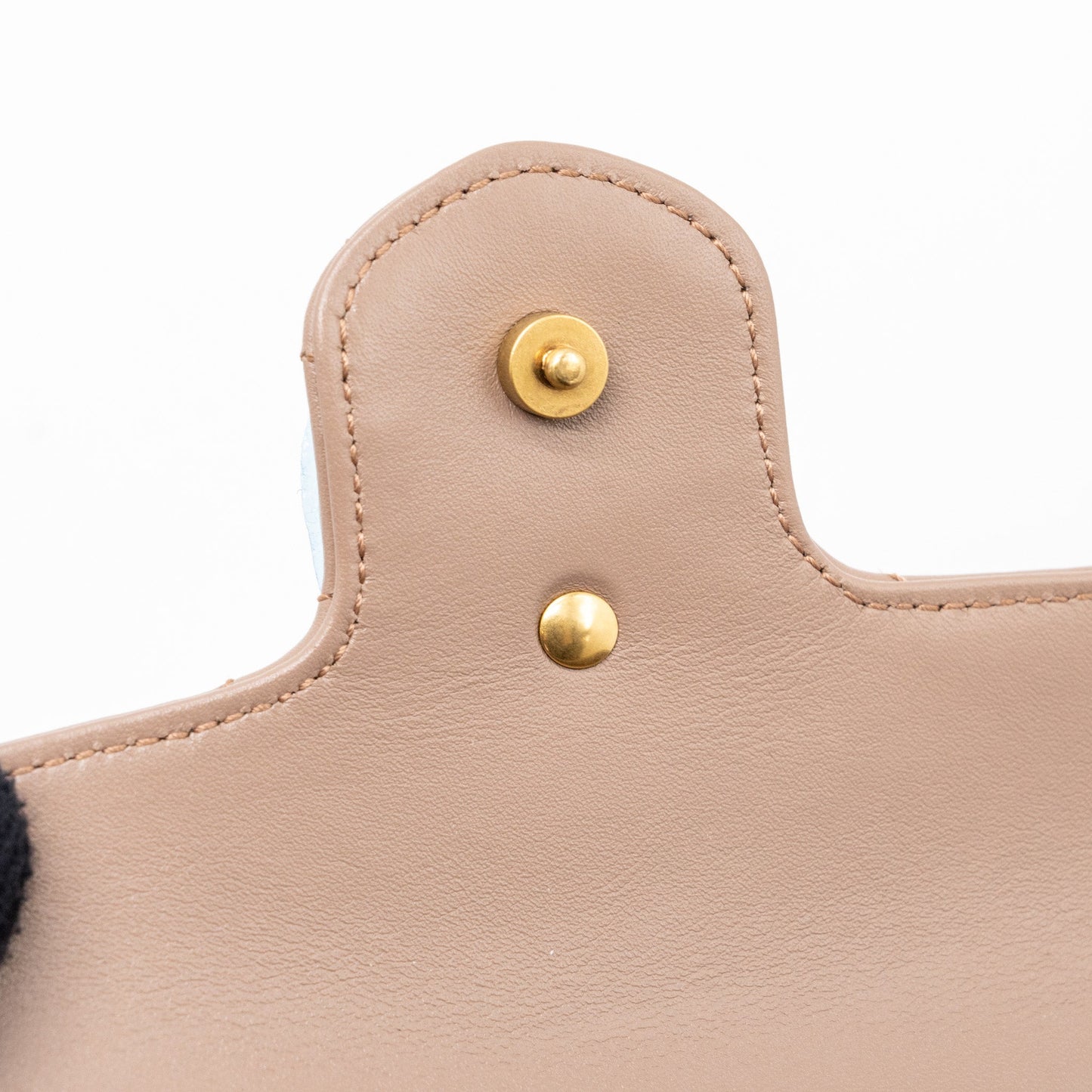 Gucci Super Mini GG Marmont Bag Calfskin Beige