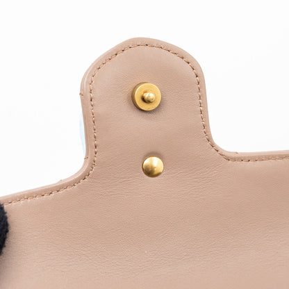 Gucci Super Mini GG Marmont Bag Calfskin Beige