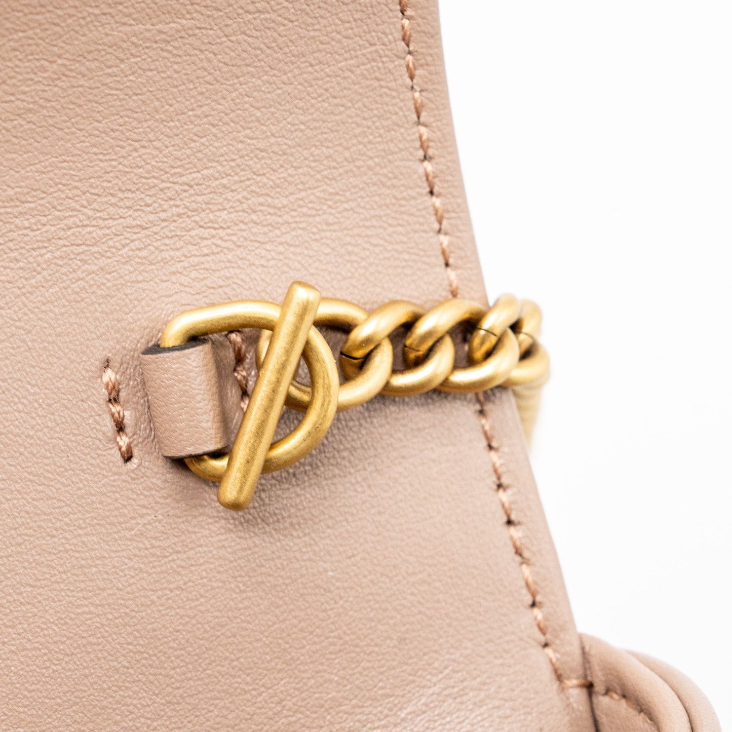 Gucci Super Mini GG Marmont Bag Calfskin Beige