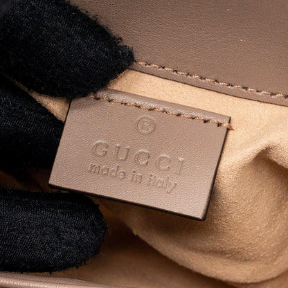 Gucci Super Mini GG Marmont Bag Calfskin Beige