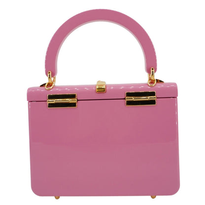 GUCCI Sylvie 1969 Plexiglass Top Handle Crossbody Bag Pink 589482