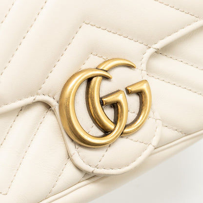 Gucci GG Marmont Super Mini Calfskin White