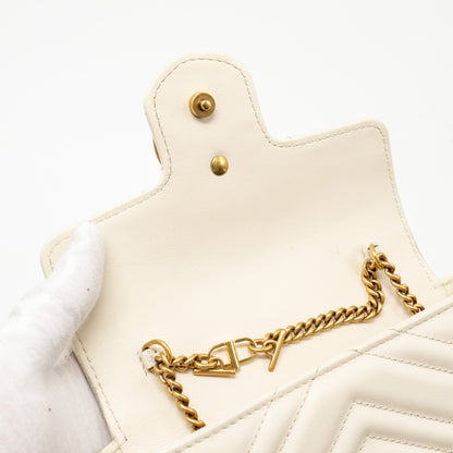 Gucci GG Marmont Super Mini Calfskin White