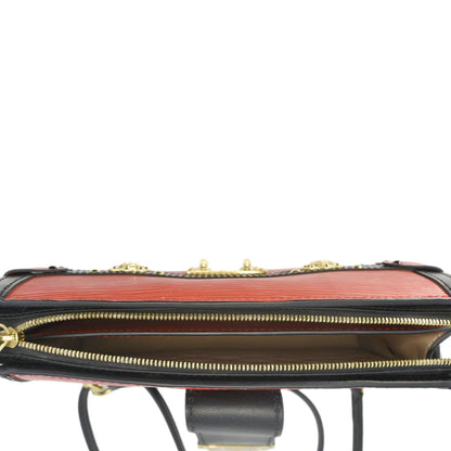 LOUIS VUITTON Trunk Epi Leather Crossbody Bag Red