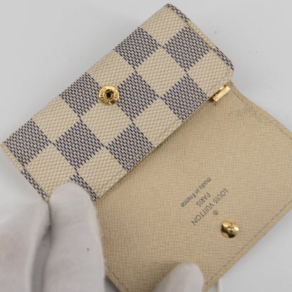 Louis Vuitton Damier Azur key holder
