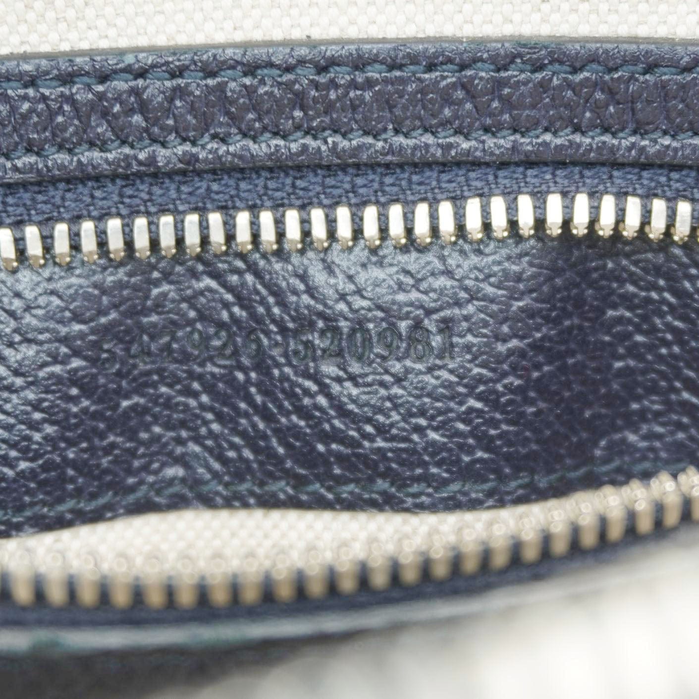 GUCCI Ophodia Small GG Supreme Canvas Messenger Bag Blue 547926