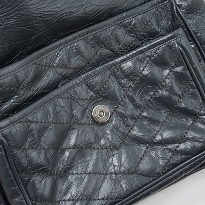 Saint laurent Medium Niki calfskin dark grey SHW