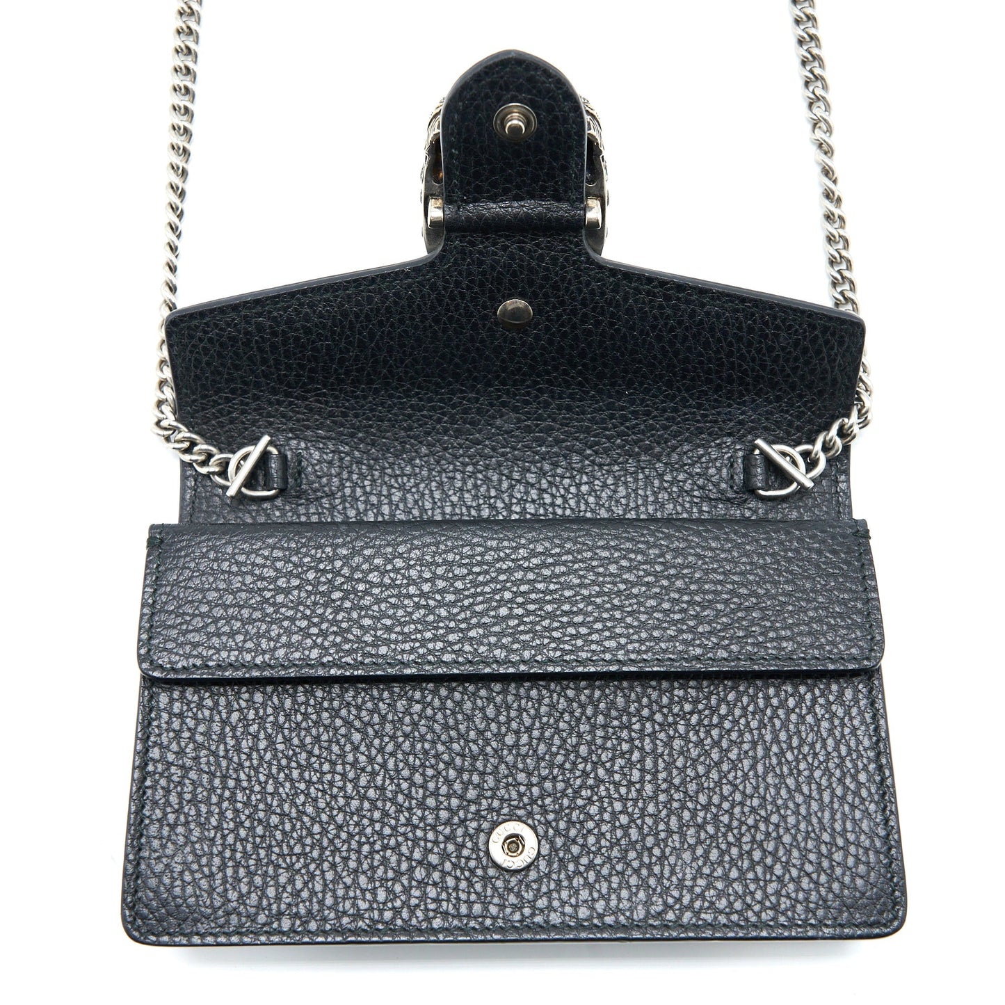 Gucci Super Mini Dionysus Bag Calfskin Black Ruthenium Hardware