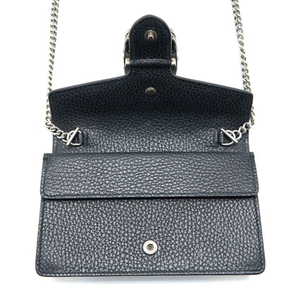 Gucci Super Mini Dionysus Bag Calfskin Black Ruthenium Hardware
