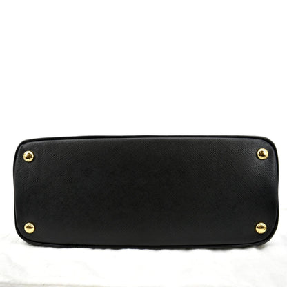PRADA Lux Medium Promenade Saffiano Leather Shoulder Bag Black