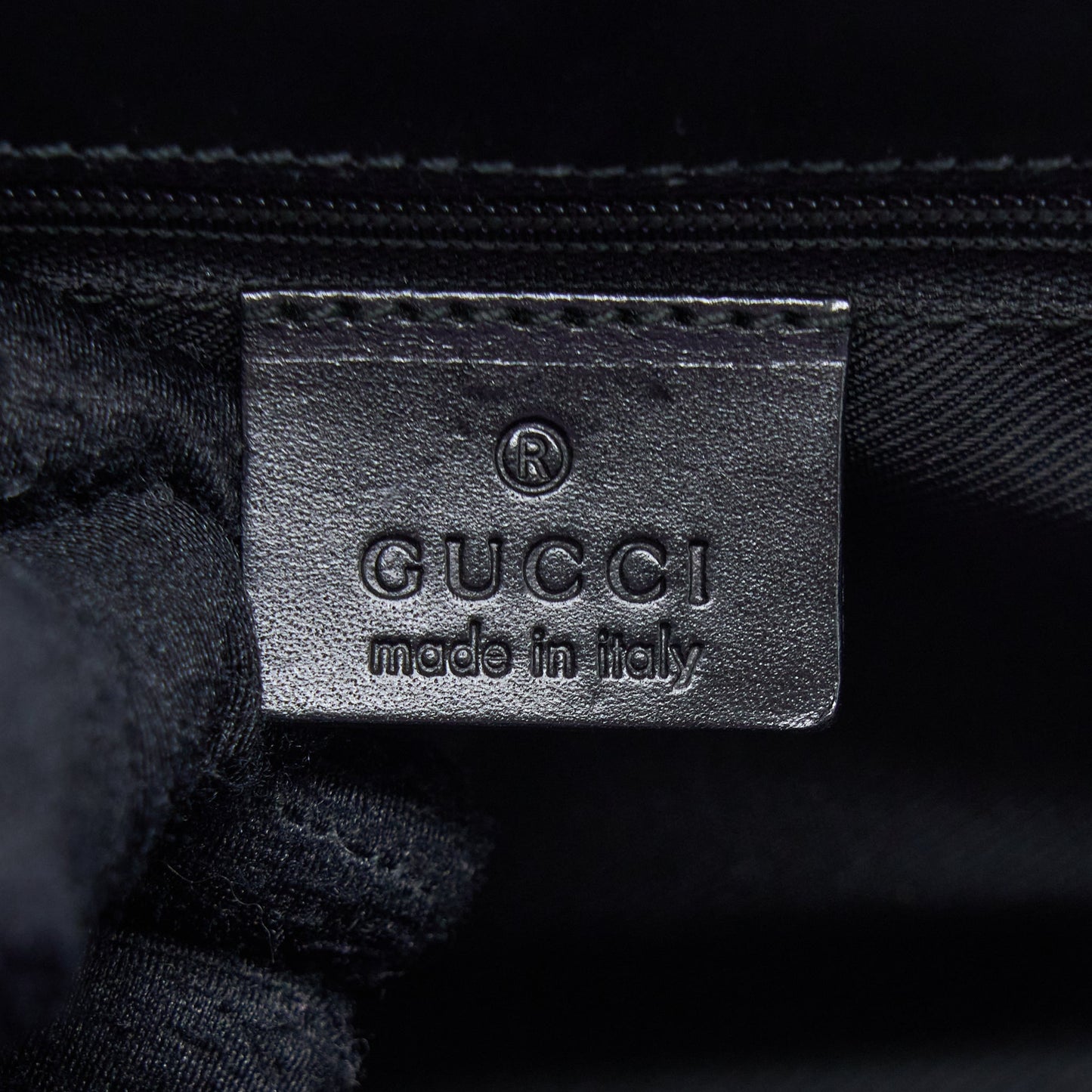 Gucci Vintage Jackie Bag GG Printed Canvas Black