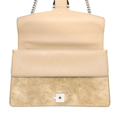 Gucci Small Dionysus Bag Suede Leather Dark Beige SHW