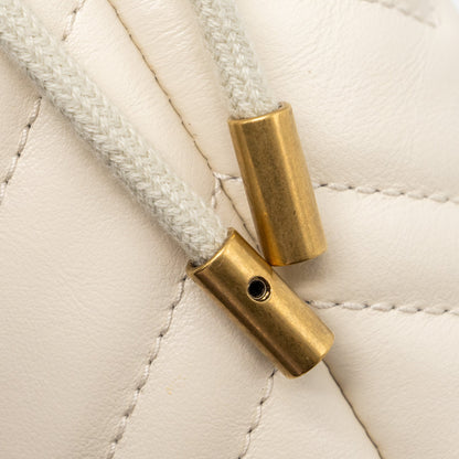 Gucci GG Marmont Mini Bucket Bag calfskin White