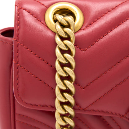 Gucci Mini Marmont Calfskin Red