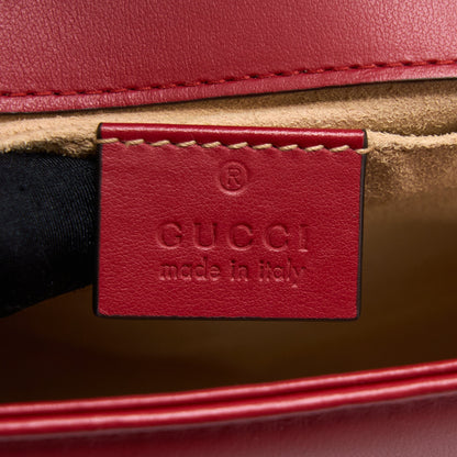 Gucci Mini Marmont Calfskin Red