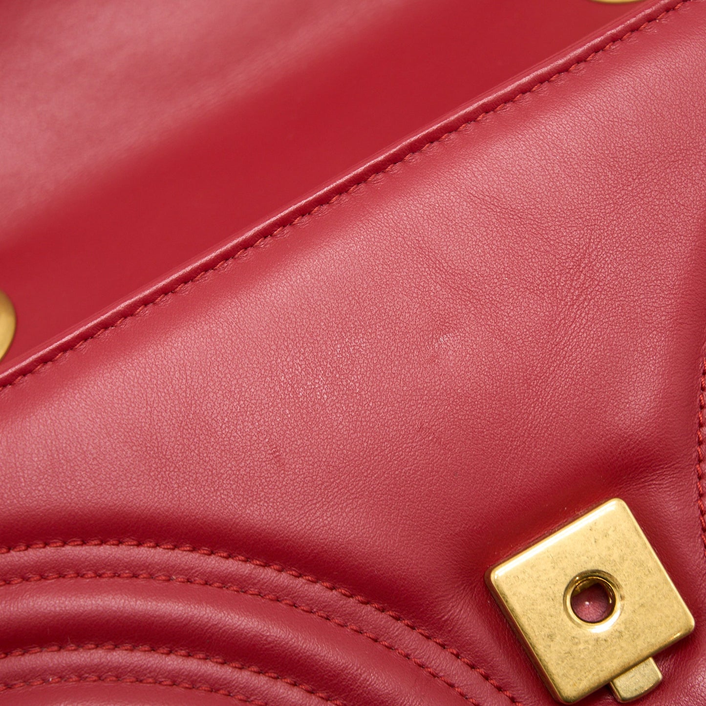 Gucci Mini Marmont Calfskin Red
