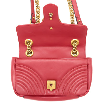 Gucci Mini Marmont Calfskin Red