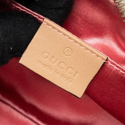 Gucci GG Marmont Camera Bag With Pearl Leather Silver
