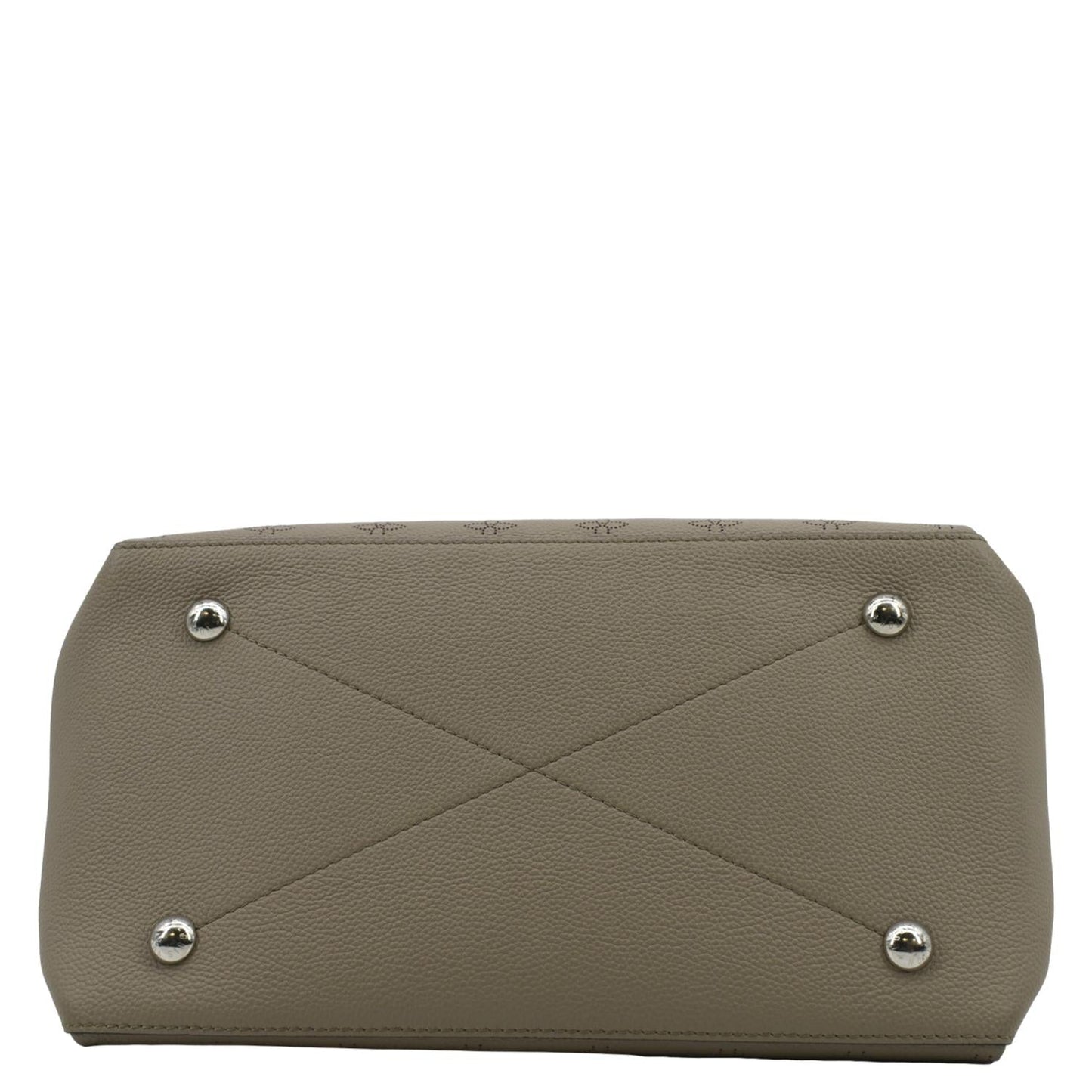LOUIS VUITTON Beaubourg Mahina MM Leather Hobo Shoulder Bag Galet