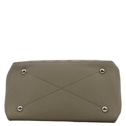 LOUIS VUITTON Beaubourg Mahina MM Leather Hobo Shoulder Bag Galet