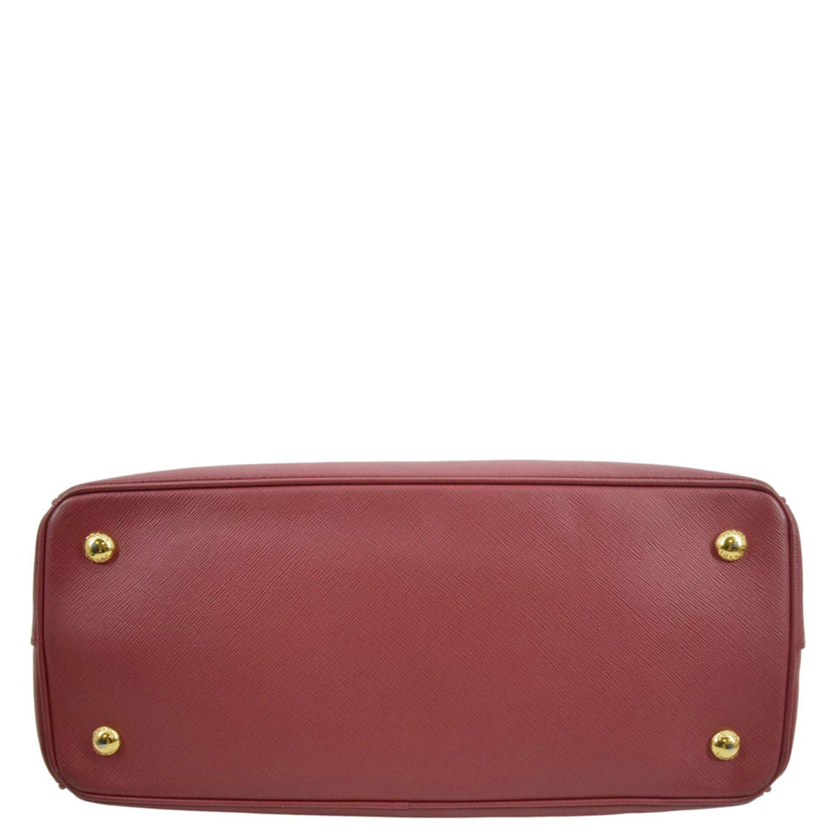 PRADA Lux Saffiano Leather Top Handle Satchel Bag Red