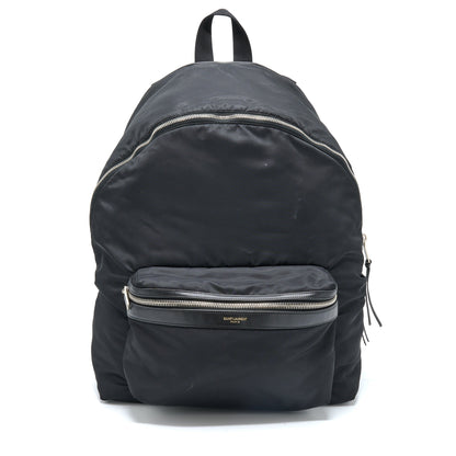 Saint Laurent/YSL City Backpack Nylon Black SHW