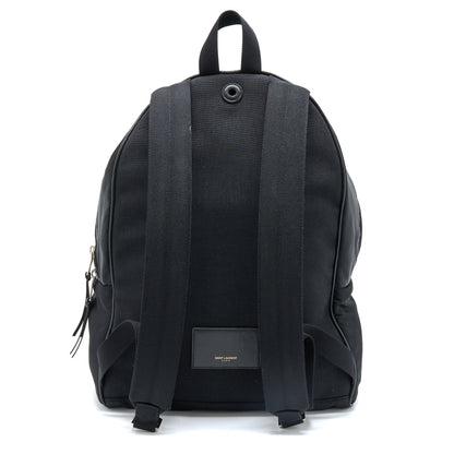 Saint Laurent/YSL City Backpack Nylon Black SHW