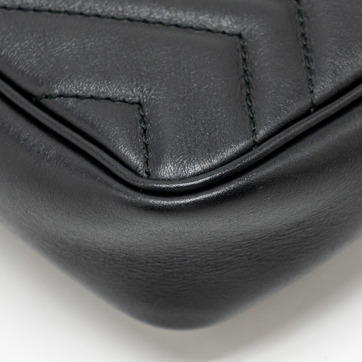 GUCCI Super Mini GG Marmont Calfskin Black