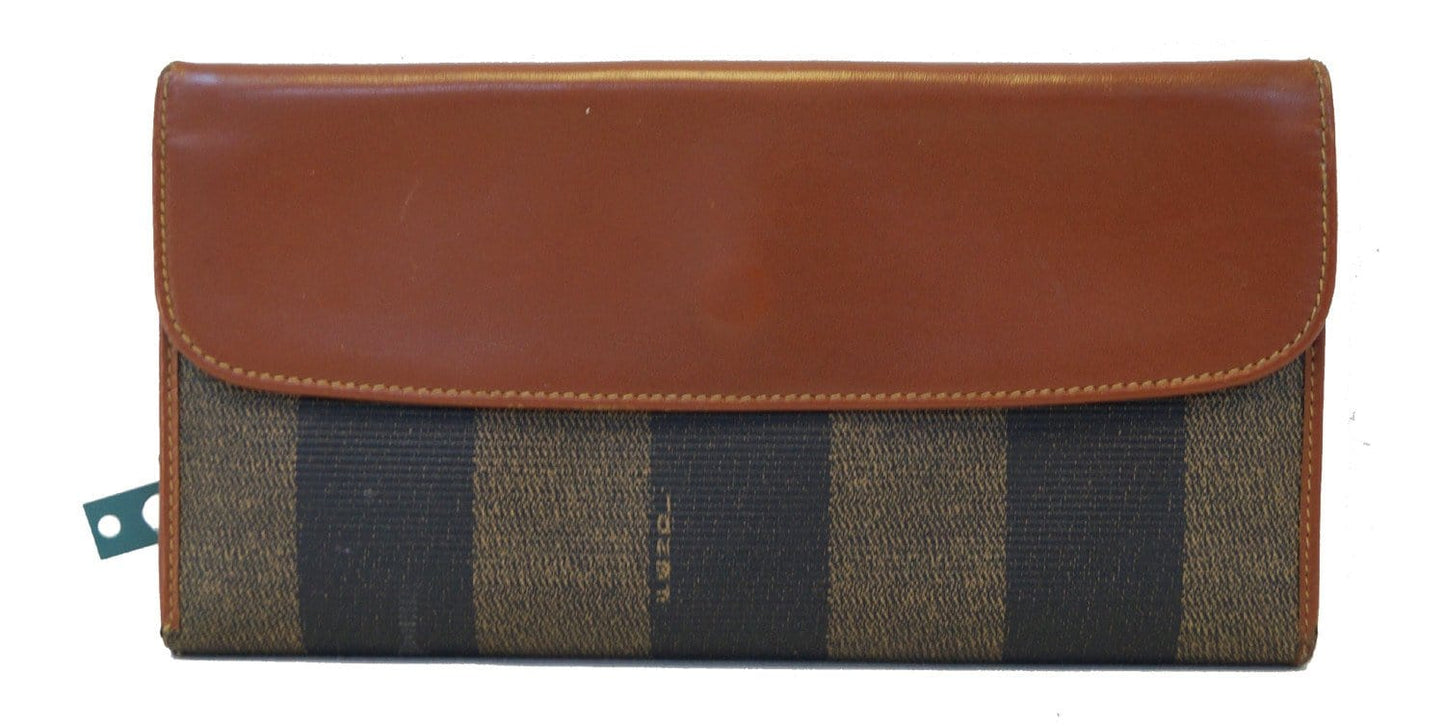 FENDI Brown Leather Wallet