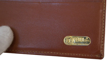 FENDI Brown Leather Wallet