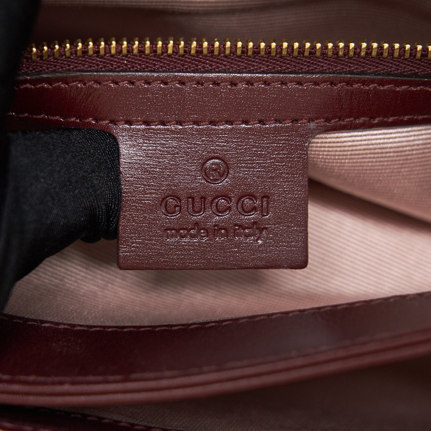 Gucci Arli Small Shoulder Bag Burgundy with