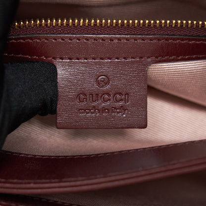 Gucci Arli Small Shoulder Bag Burgundy with